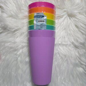 The Spring Shop Set of 6 Plastic Cups
